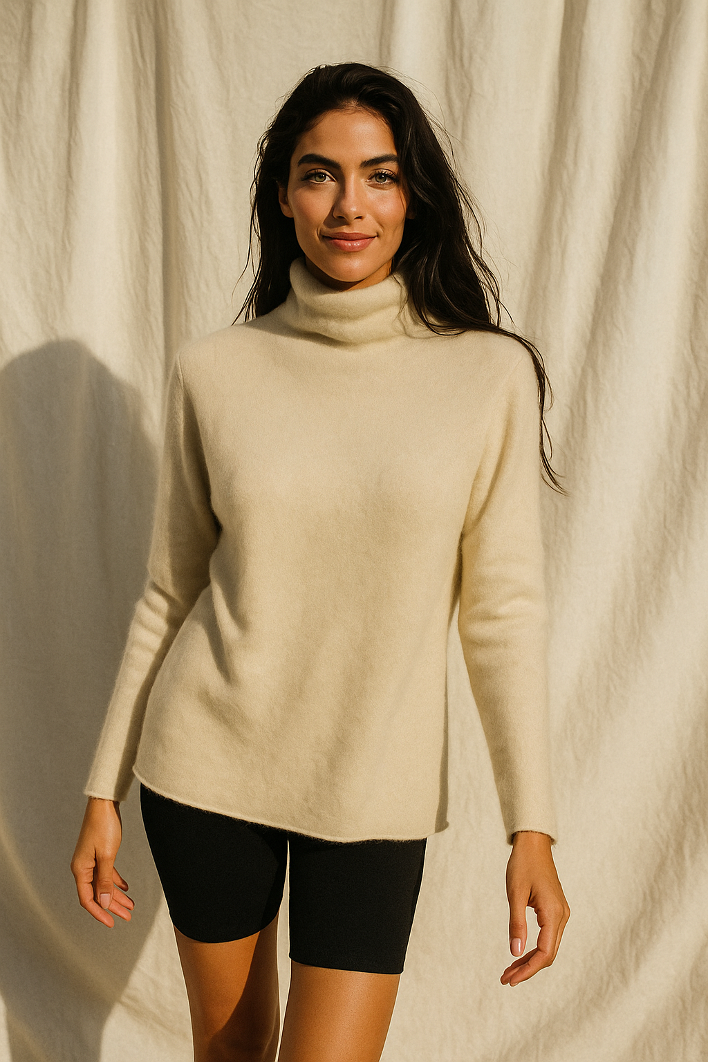 Pull à col roulé pour femmes
