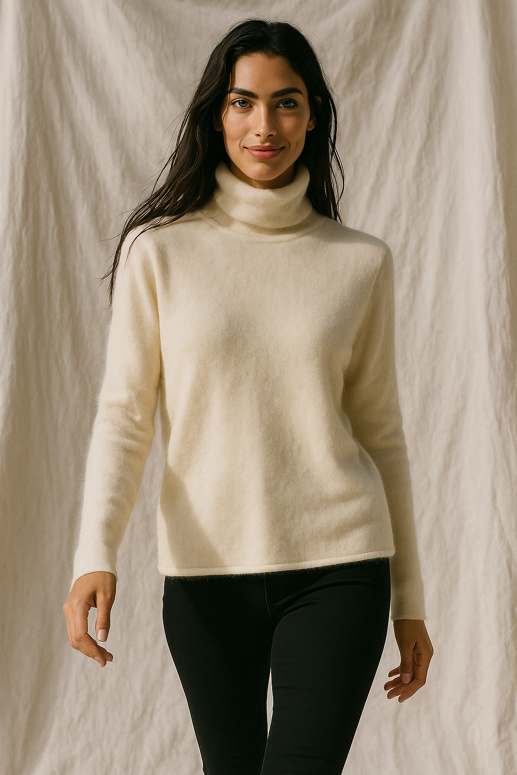 Pull à col roulé pour femmes
