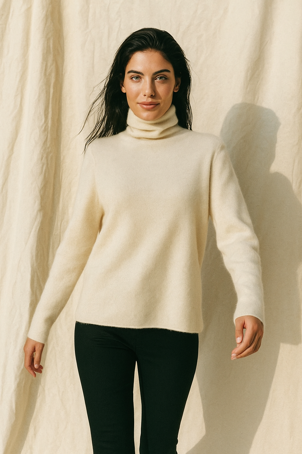 Pull à col roulé pour femmes
