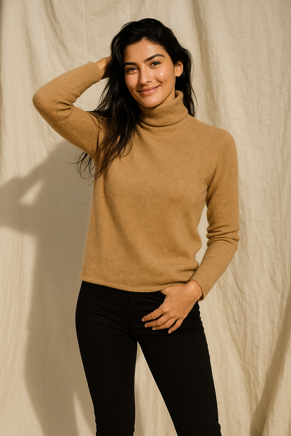 Pull à col roulé pour femmes
