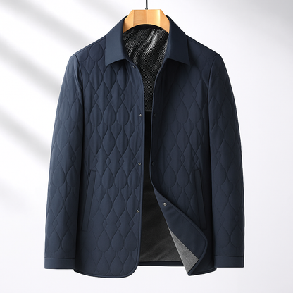 Veste matelassée à col chemise pour hommes