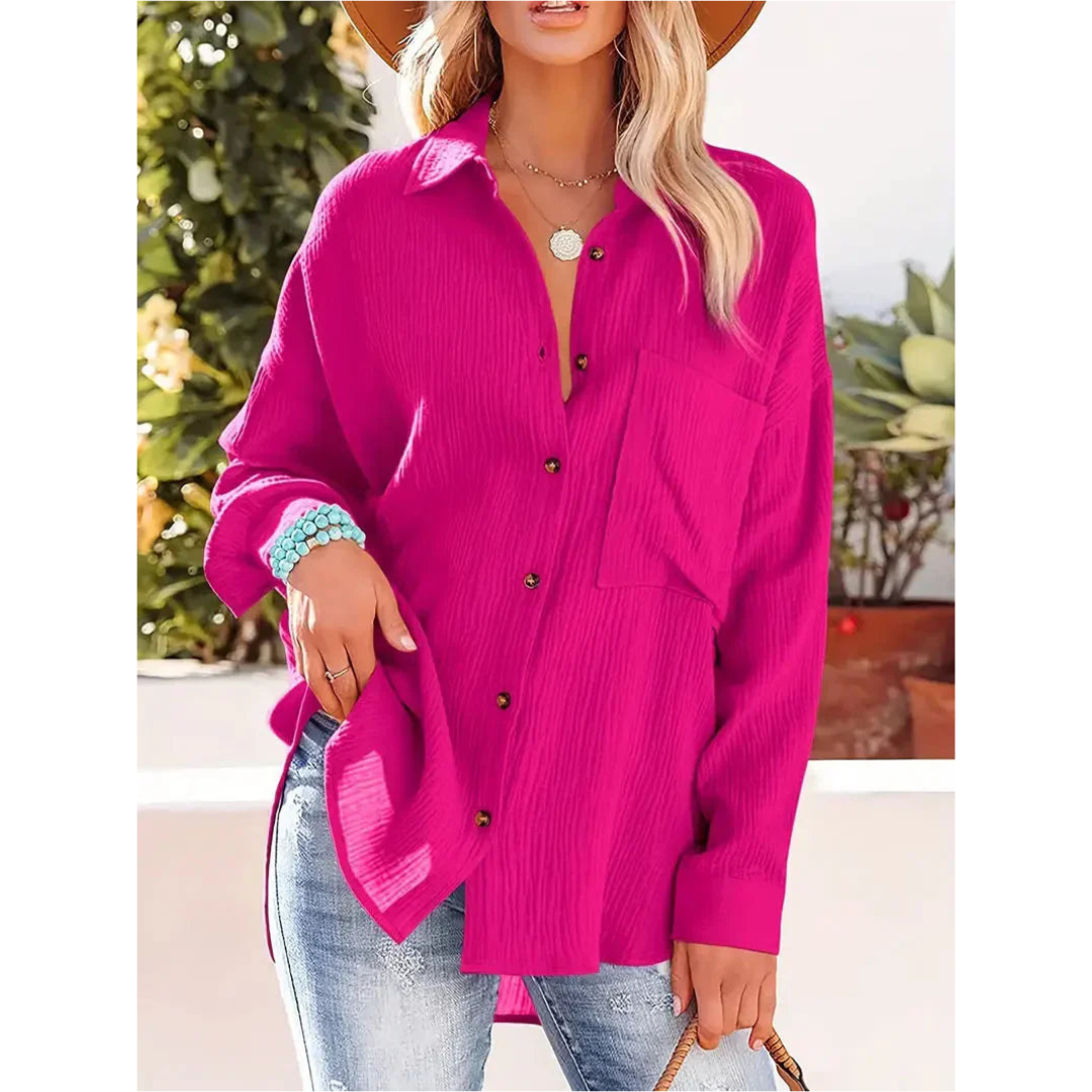 Chemise Décontractée À Manches Longues Pour Femme | Idéal Pour Un Usage Quotidien
