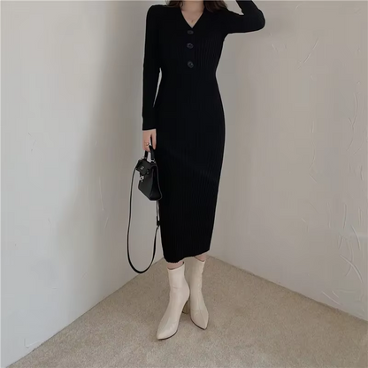 Robe Ajustée Avec Boutons Pour Femme | Idéale Pour Le Quotidien Et Les Sorties