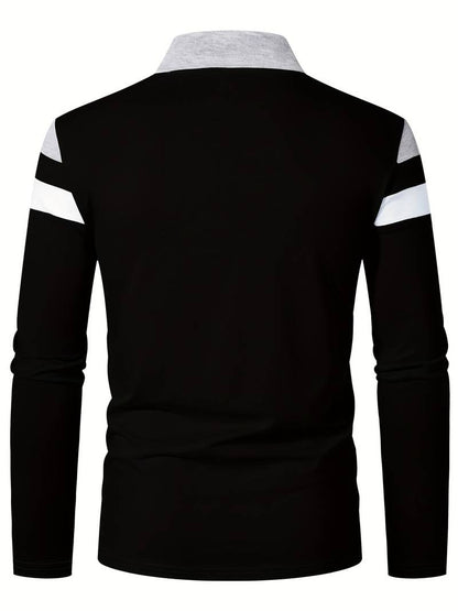 Polo À Manches Longues Avec Fermeture Zippée Pour Homme | Idéal Pour Un Usage Quotidien