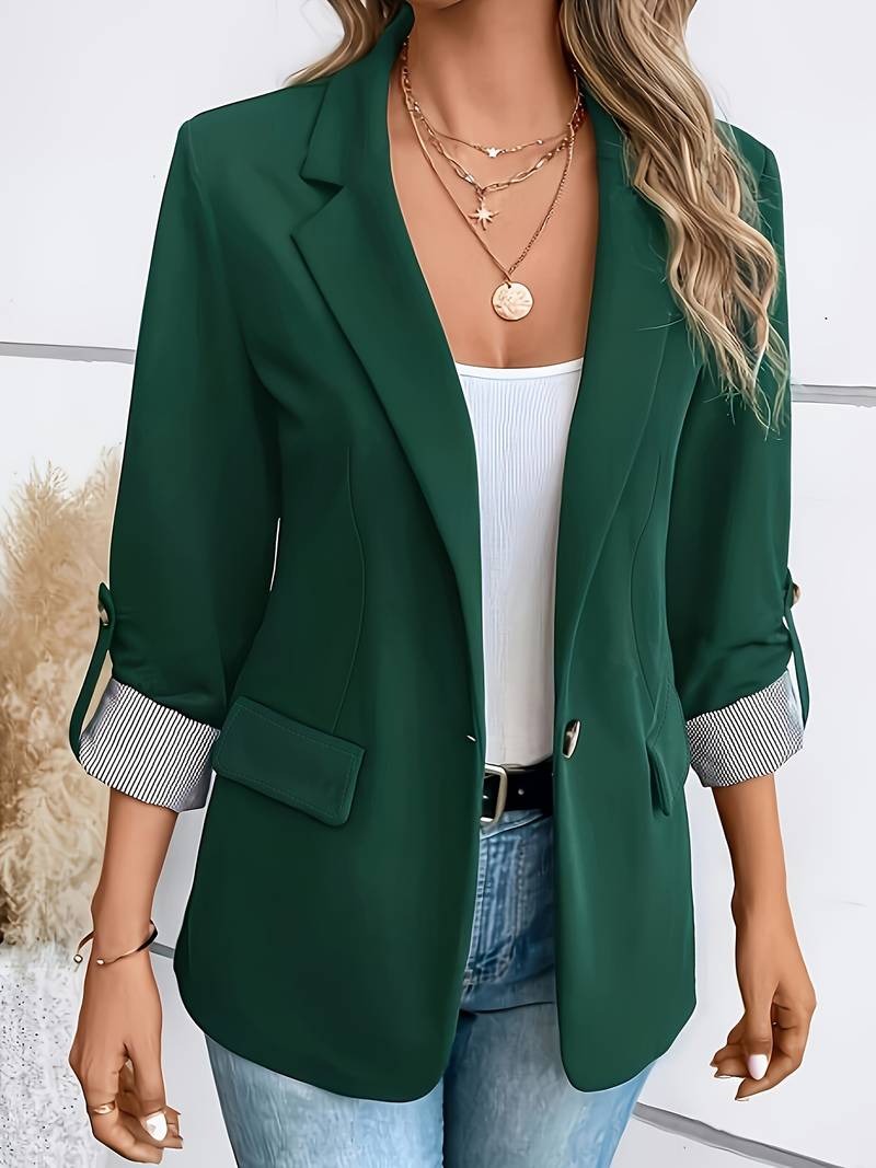 Blazer Structuré À Double Boutonnage Pour Femmes | Idéal Pour Travail Et Usage Quotidien