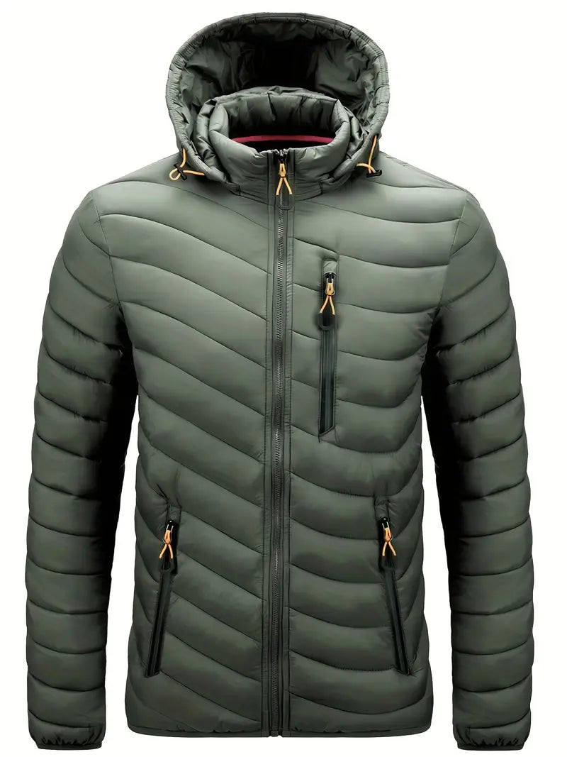 Veste D’Hiver Avec Capuche Ajustable Pour Homme | Idéale Pour La Saison Froide