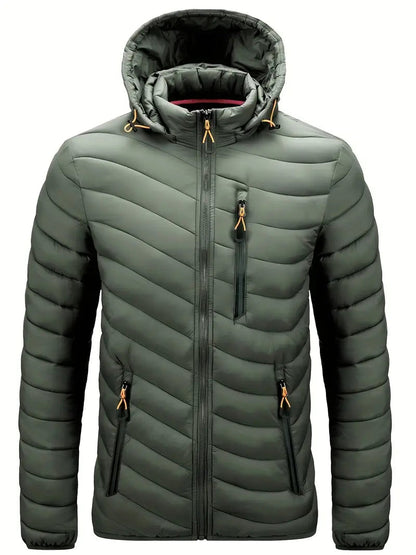 Veste D’Hiver Avec Capuche Ajustable Pour Homme | Idéale Pour La Saison Froide