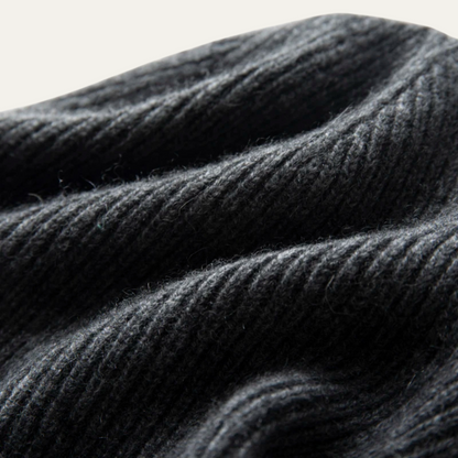 Bonnet À Côtes avec Revers pour Hommes | Idéal pour Les Activités Quotidiennes En Saison Froide