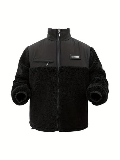 Veste Zippée avec Poches et Col Montant pour Homme | Idéale pour l’Hiver