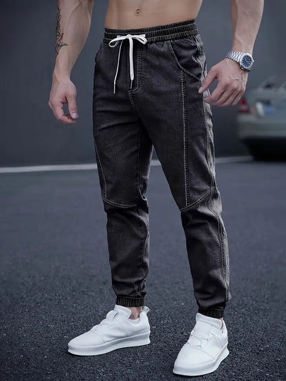 Pantalon À La Cheville Avec Taille Élastique Et Poches Multiples Pour Hommes | Idéal Pour Les Tenues Quotidiennes