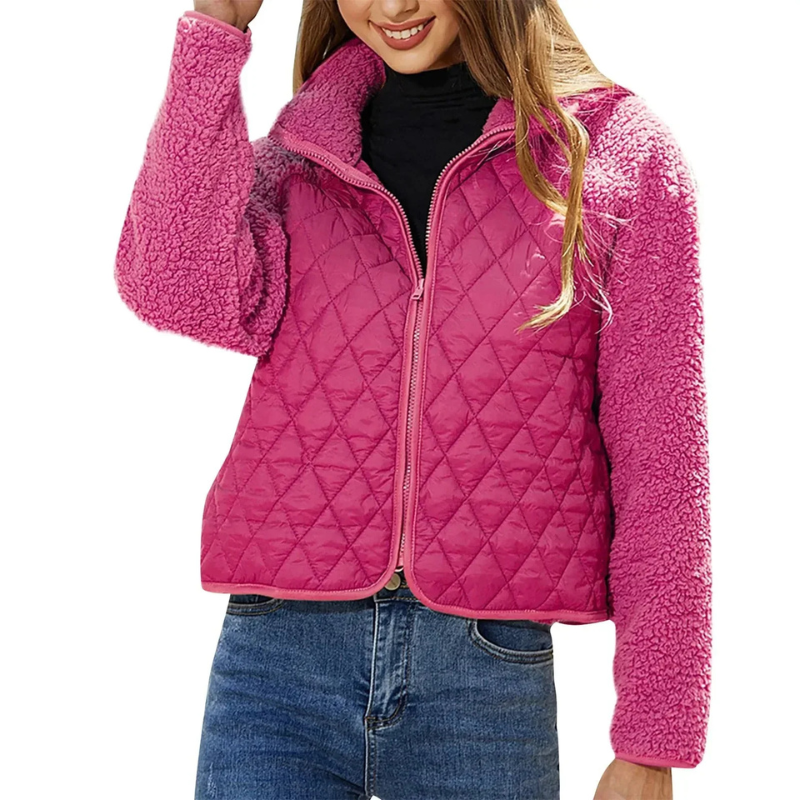 Veste Matelassée Avec Fermeture Zippée Pour Femme | Idéale Pour La Mi-Saison