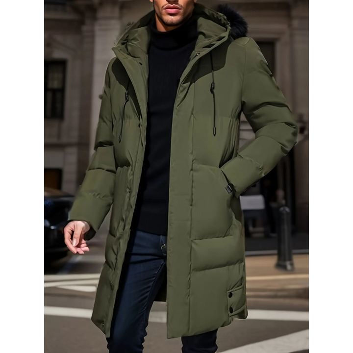Veste Parka Longue avec Détails Réglables pour Homme | Idéale pour l’Hiver