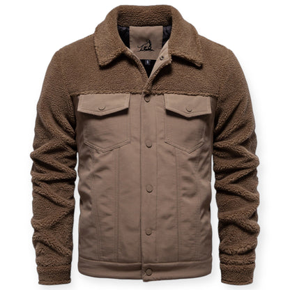 Veste Isolée avec Doublure Et Fermeture À Pression pour Hommes | Idéale pour Les Journées Froides