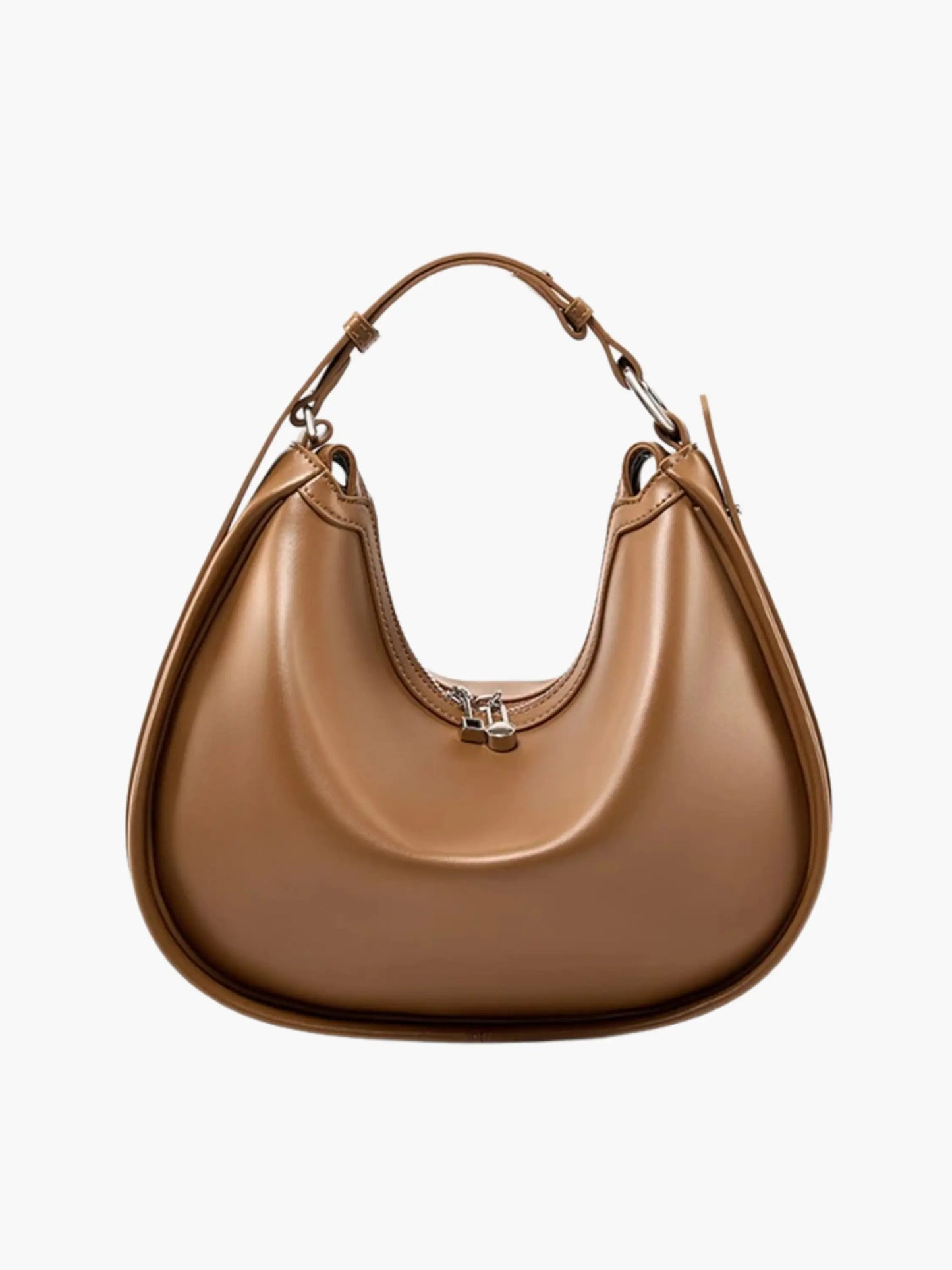 Sac Bandoulière Demi-Lune Avec Fermeture À Glissière Pour Femmes | Idéal Pour Usage Quotidien Et Sorties