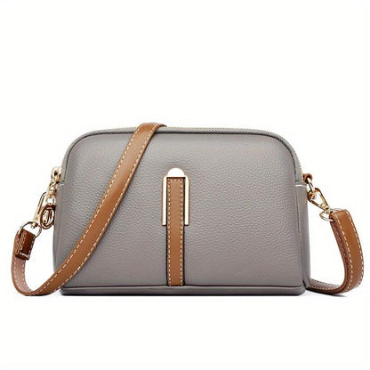 Sac Bandoulière Compact Avec Détails Contrastés Pour Femme | Idéal Pour Usage Quotidien