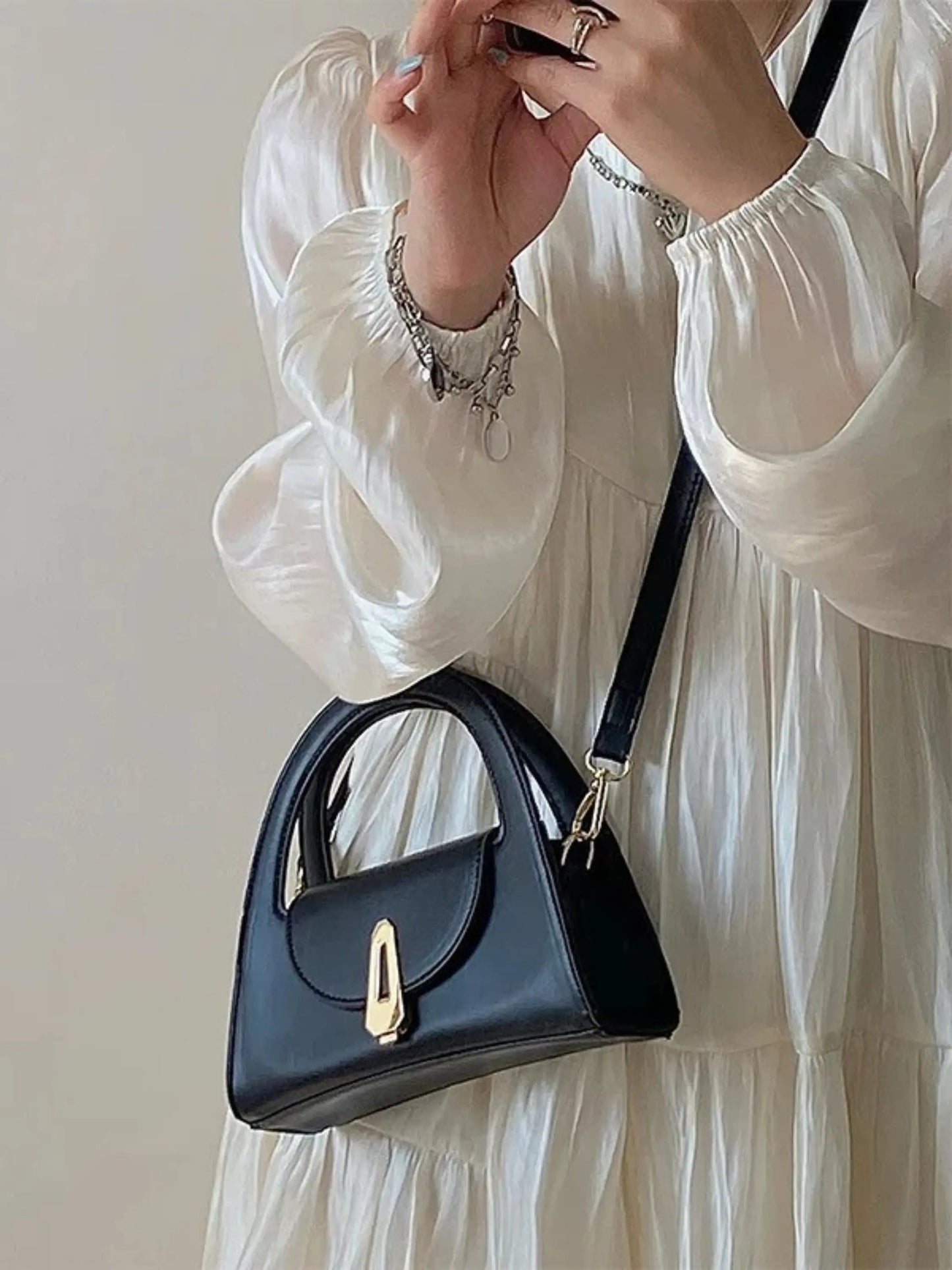 Mini Sac Satchel Avec Fermeture À Rabat Pour Femmes | Idéal Pour Usage Quotidien Et Occasions