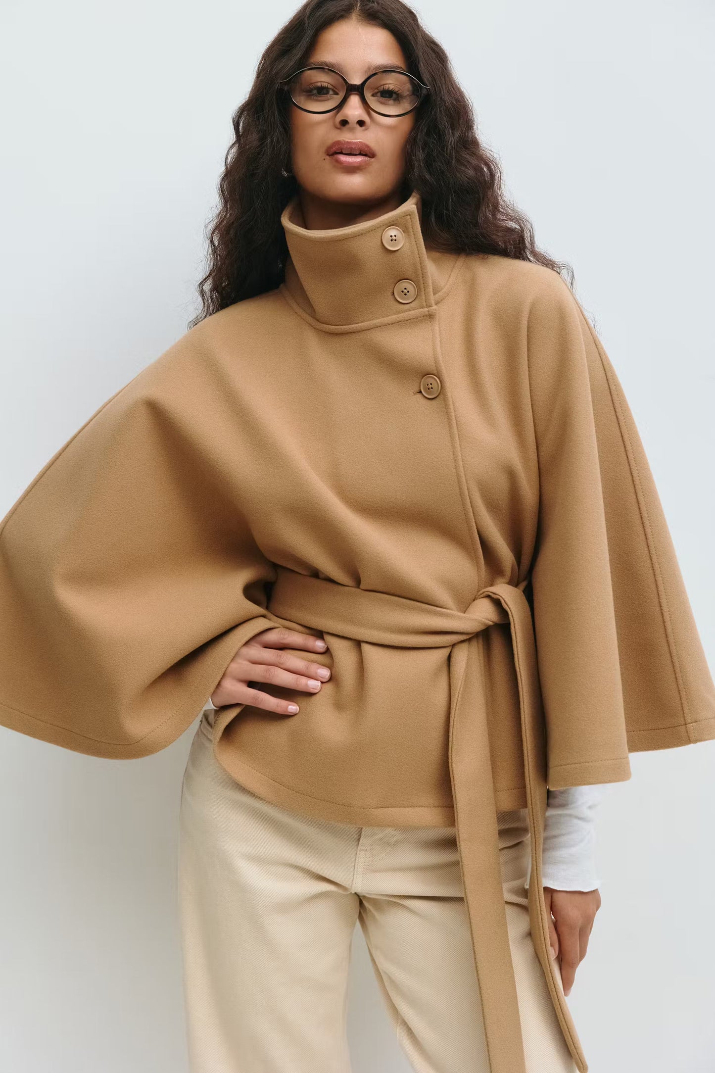 Manteau-cape Avec Ceinture Pour Femmes | Idéal Pour L’automne