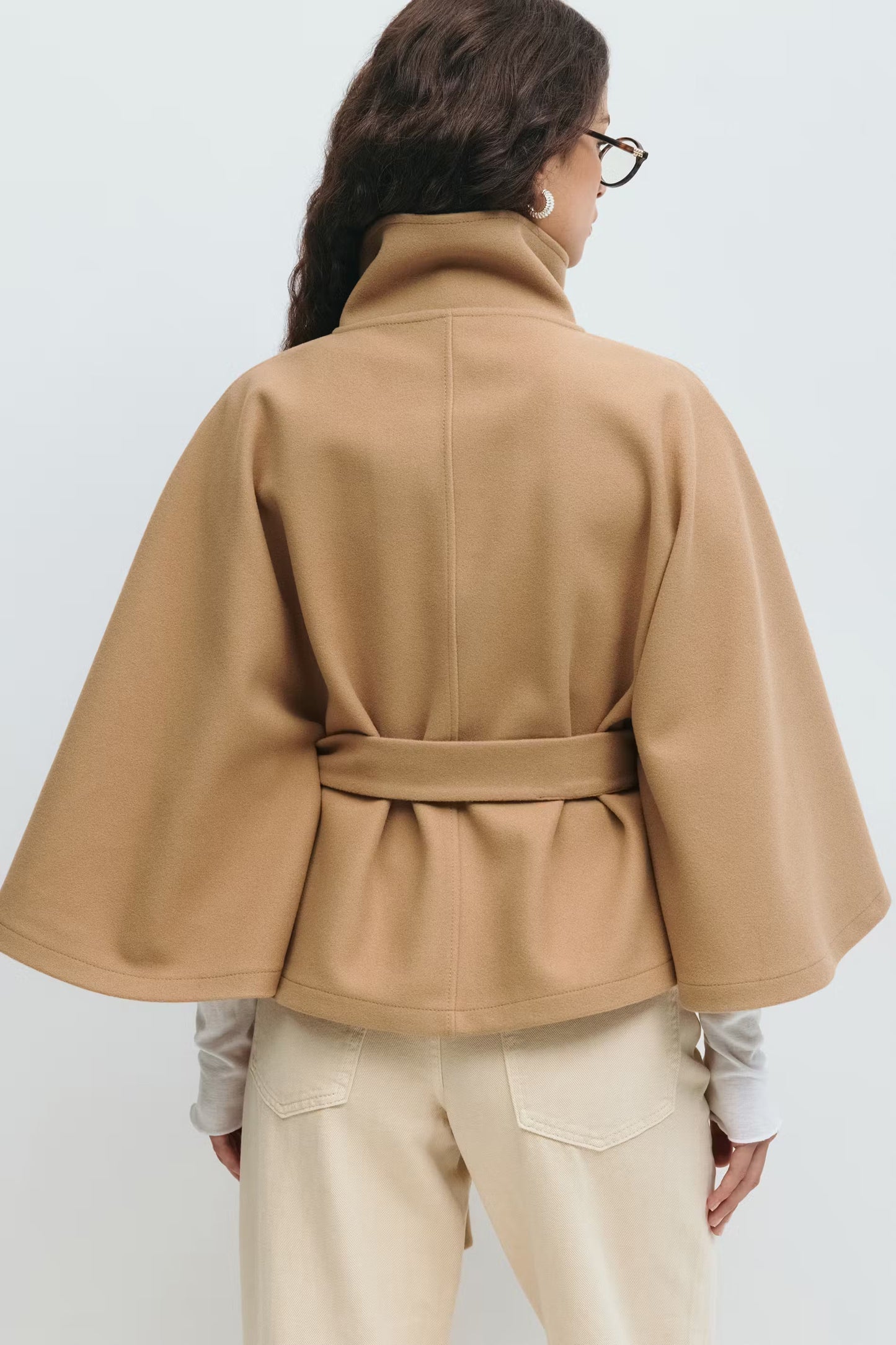 Manteau-cape Avec Ceinture Pour Femmes | Idéal Pour L’automne