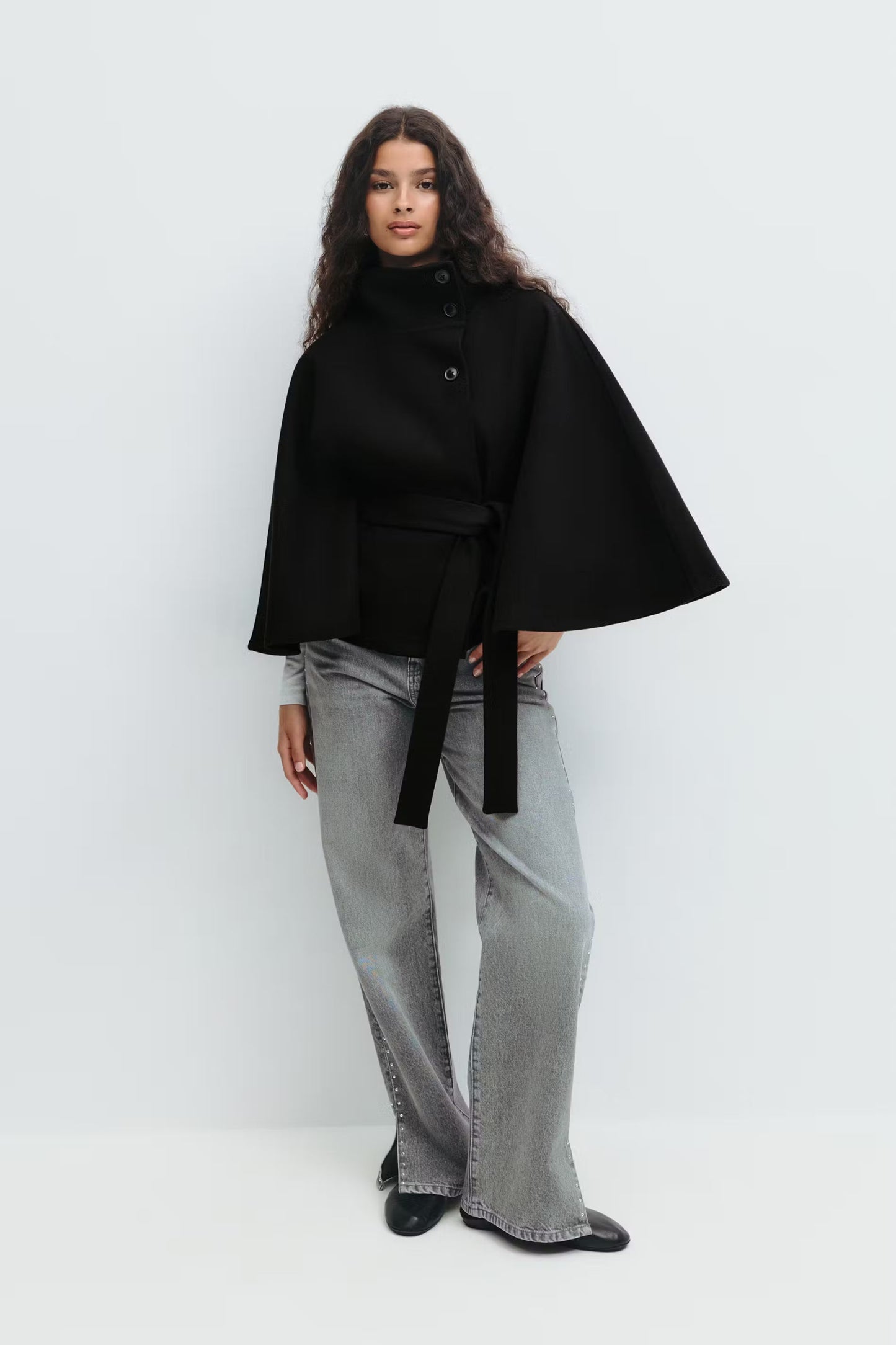 Manteau-cape Avec Ceinture Pour Femmes | Idéal Pour L’automne