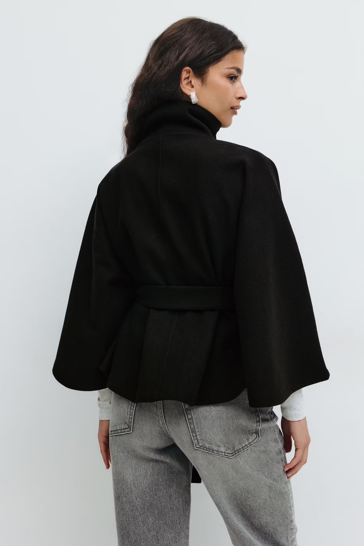 Manteau-cape Avec Ceinture Pour Femmes | Idéal Pour L’automne