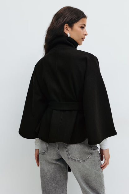 Manteau-cape Avec Ceinture Pour Femmes | Idéal Pour L’automne