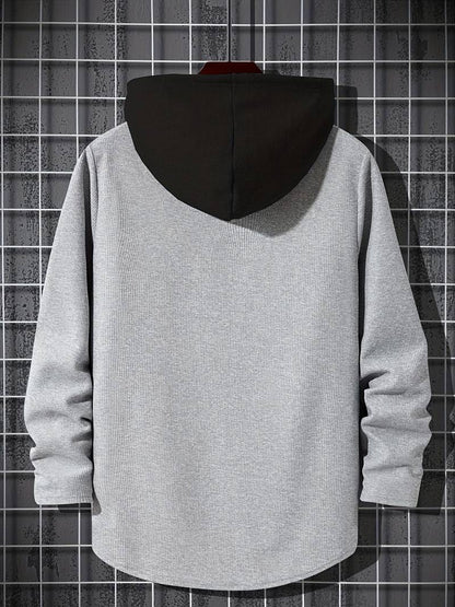 Hoodie à Capuche avec Design Color Block pour Hommes | Idéal pour les Activités de Loisirs