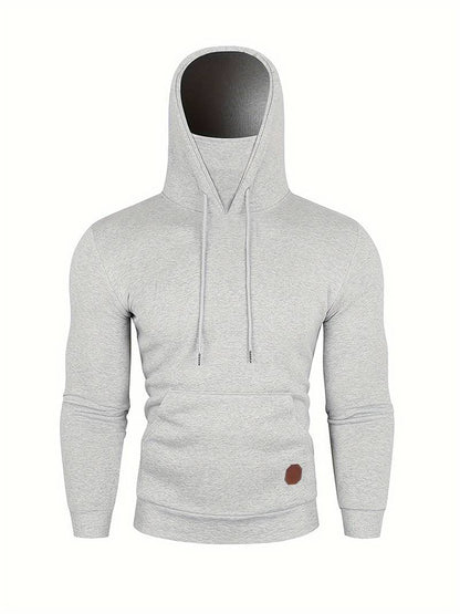 Sweat À Capuche Avec Masque Intégré Et Manches Longues Pour Homme | Idéal Pour Un Usage Quotidien