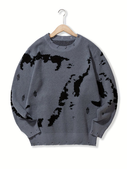 Pull-Over Homme à Texture Structurée pour Usage Quotidien | Idéal pour la Mi-Saison