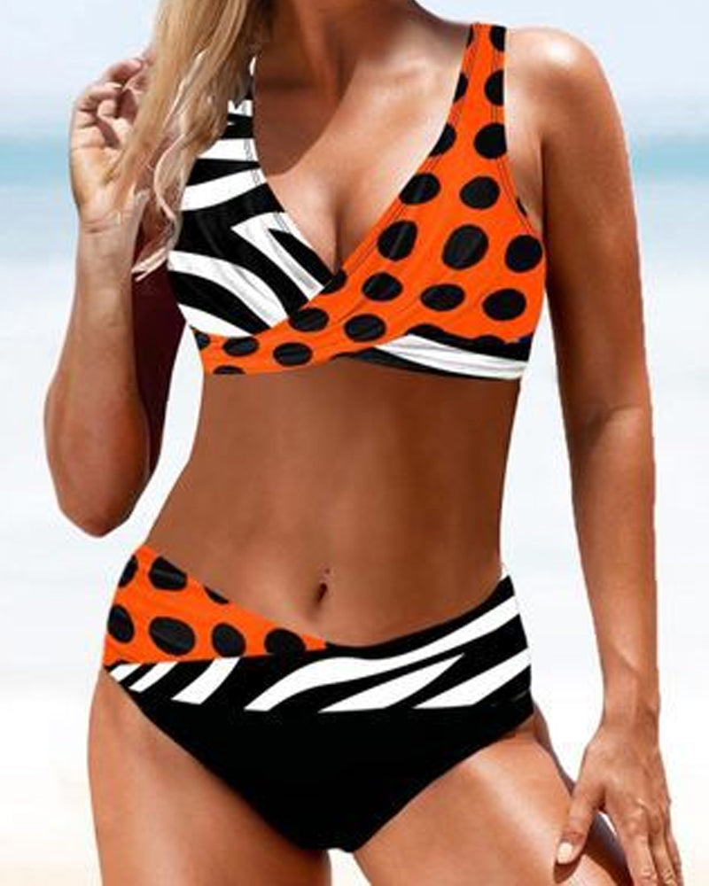 Ensemble Bikini Multicolore avec Coupe Classique pour Femme | Idéal pour l’Été