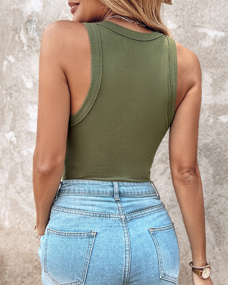 Top Sans Manches Col Rond Pour Femme | Idéal Pour Usage Quotidien