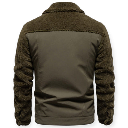 Veste Isolée avec Doublure Et Fermeture À Pression pour Hommes | Idéale pour Les Journées Froides