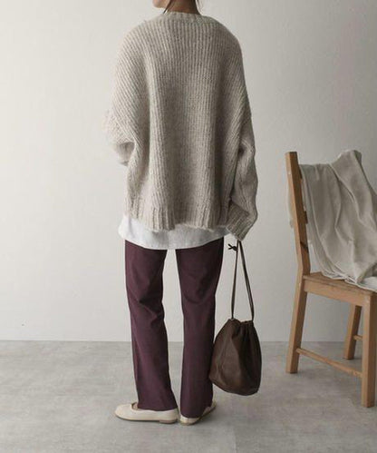 Pull Oversize avec Poche Contraste pour Femme | Idéal pour L’Hiver
