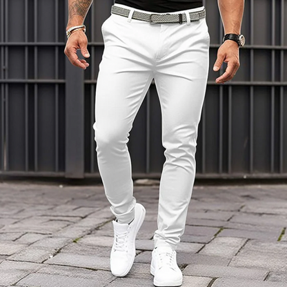 Pantalon Décontracté Coupe Slim Pour Hommes | Idéal Pour Sorties Décontractées Ou Activités En Soirée