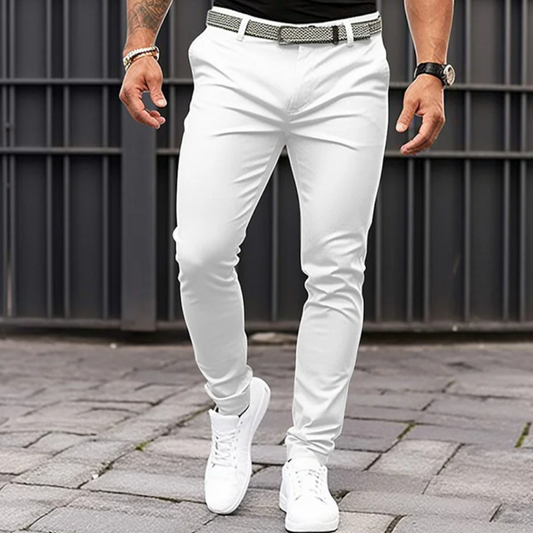 Pantalon Décontracté Coupe Slim Pour Hommes | Idéal Pour Sorties Décontractées Ou Activités En Soirée