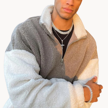 Pull à Demi-Zip Uni pour Hommes avec Coupe Décontractée | Idéal pour l’Automne et l’Hiver