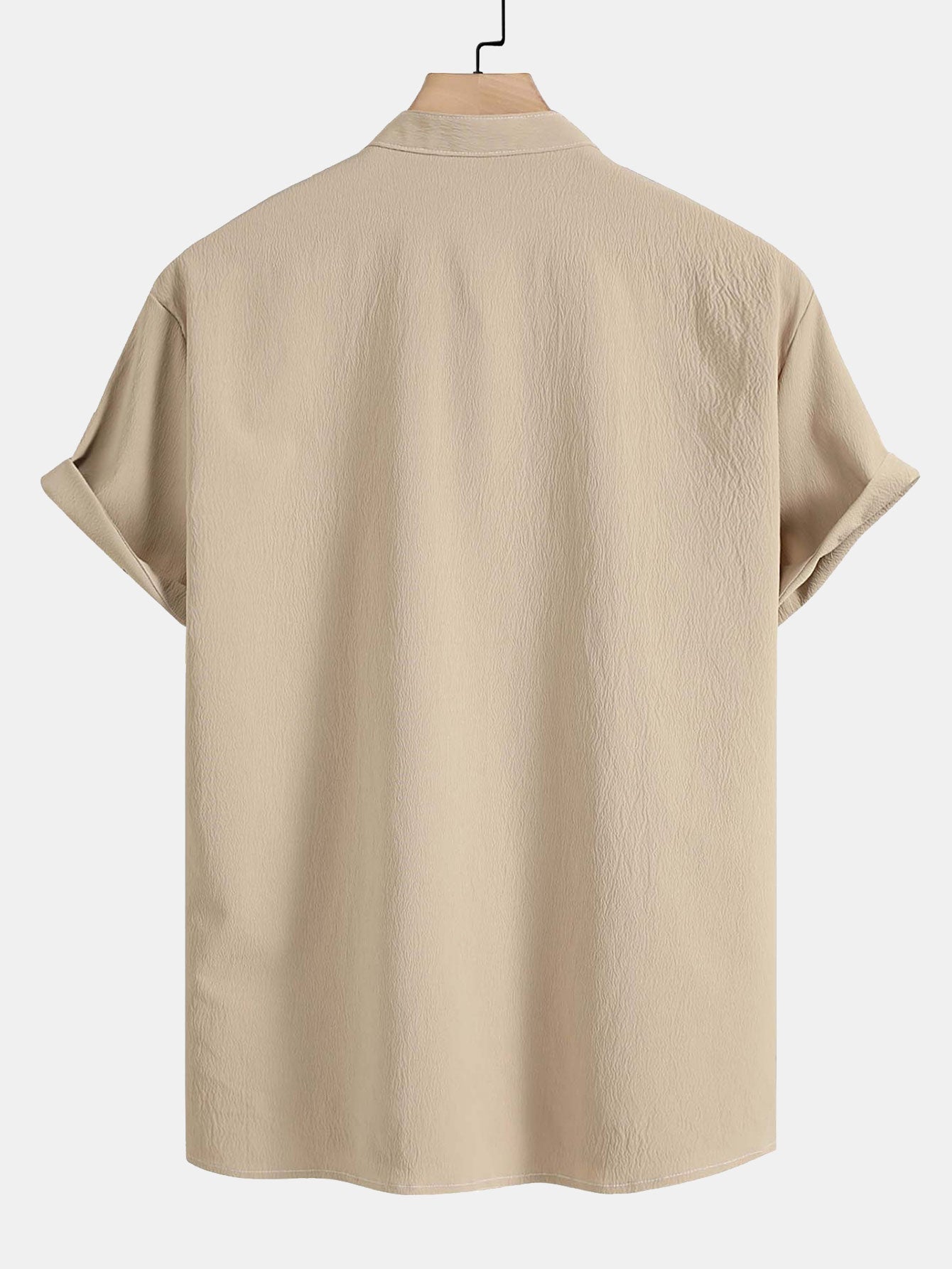 Chemise Col Officier Avec Fermeture Boutonnée Pour Homme | Idéale Pour Les Occasions Décontractées Ou Professionnelles