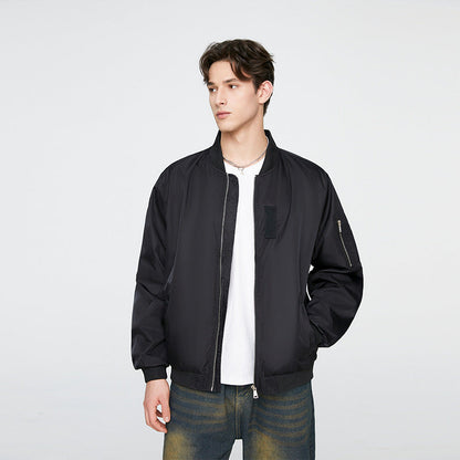 Veste Bombardier à Poignets Élastiques avec Coupe Droite pour Hommes | Idéale pour le Quotidien