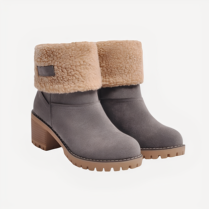 Bottes D’hiver Avec Talon Et Semelle Antidérapante Pour Femmes | Idéales Pour L’hiver