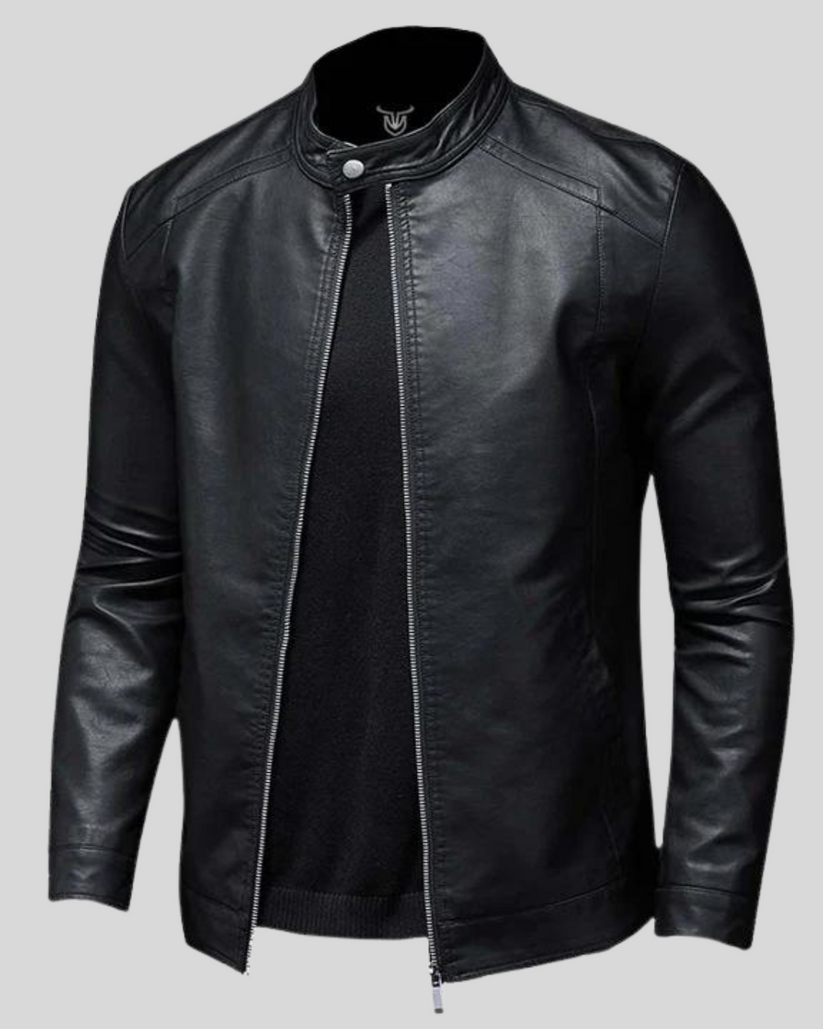 Veste avec Fermeture Zippée et Col à Boutons pour Hommes | Idéale pour Usage Quotidien