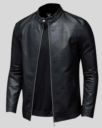Veste avec Fermeture Zippée et Col à Boutons pour Hommes | Idéale pour Usage Quotidien