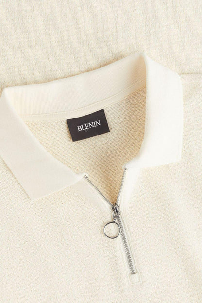 Polo En Maille Avec Fermeture Zippée Pour Hommes | Idéal Pour Les Tenues Quotidiennes Et Business Casual