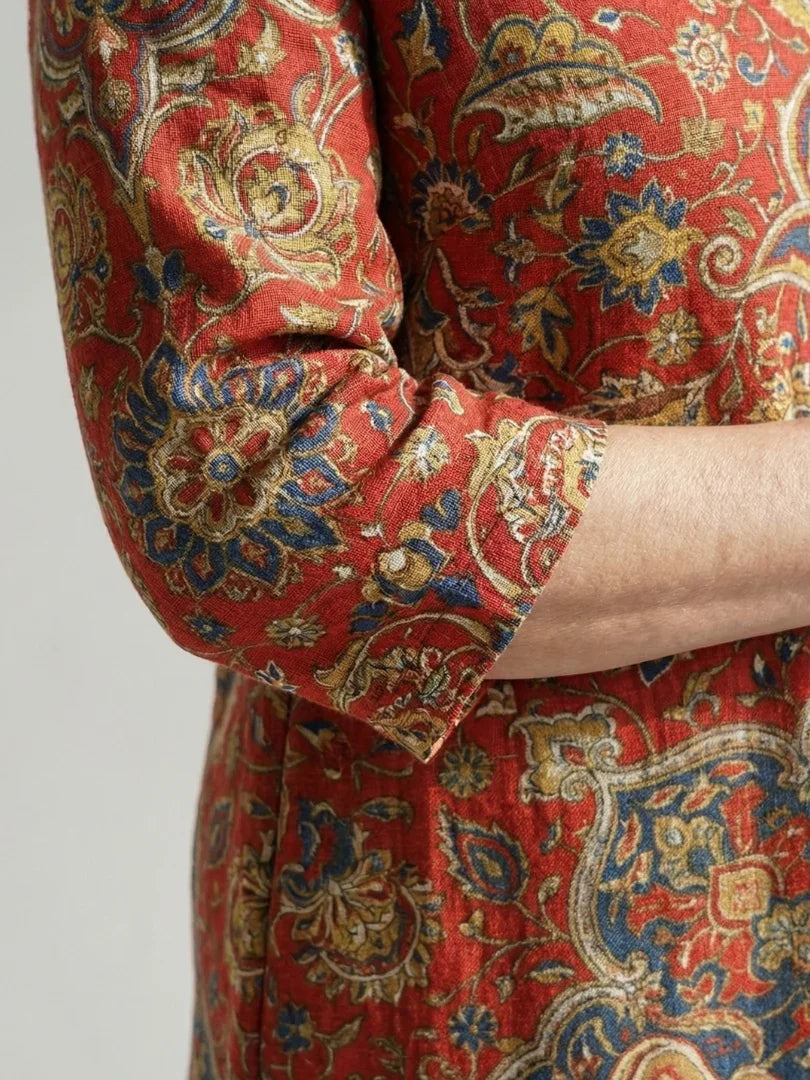 Robe midi imprimée pour femmes