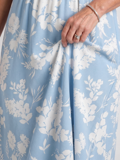 : Robe midi imprimée florale pour femmes