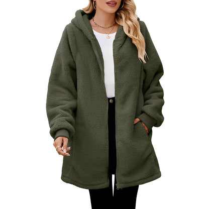 Veste à Coupe Ample avec Capuche pour Femme | Idéale pour les Activités de Plein Air