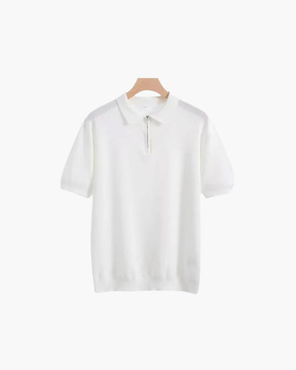 Polo D’Été Avec Fermeture Zippée Pour Hommes | Idéal Pour Un Usage Quotidien Et Professionnel Décontracté