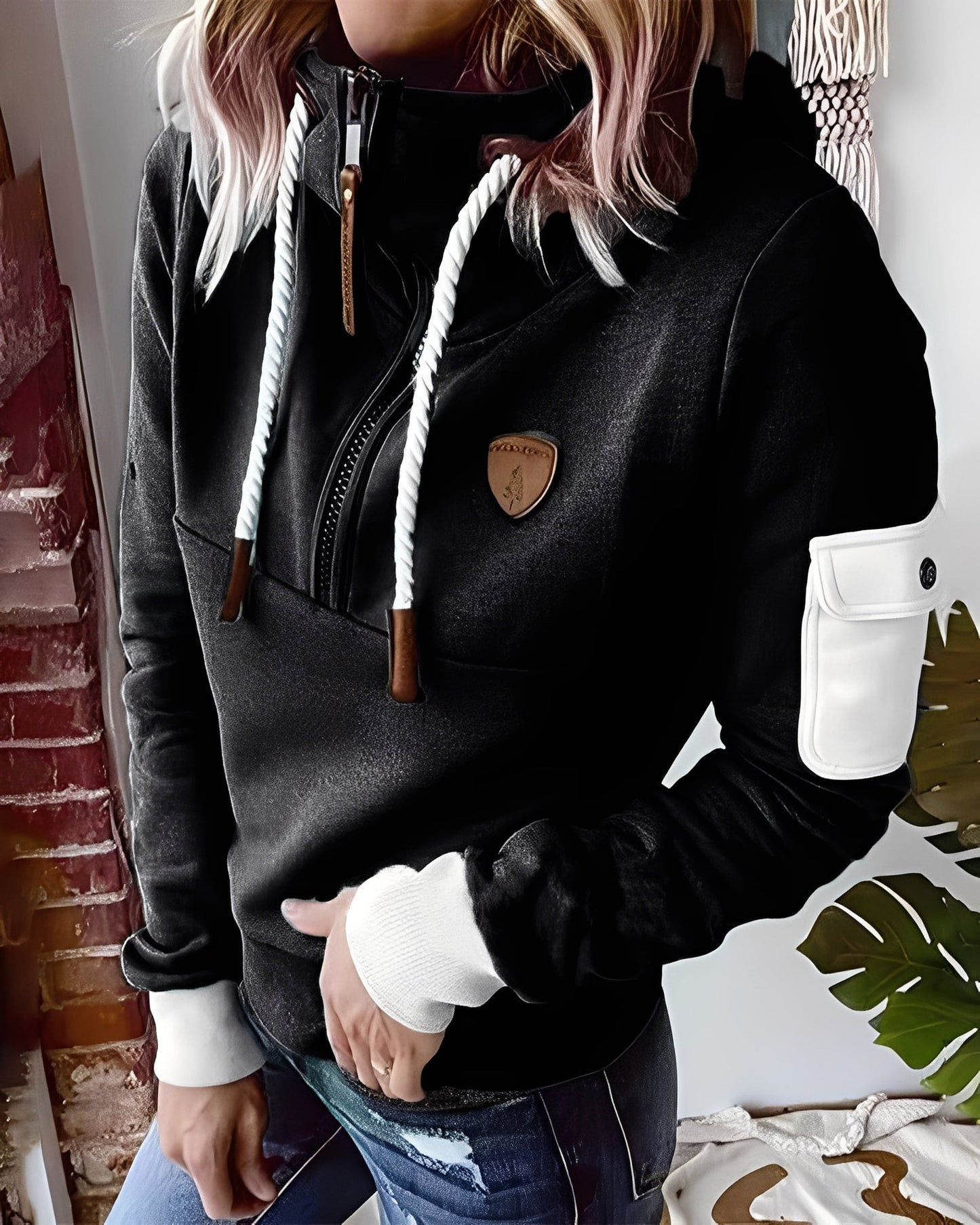Pull manches longues coupe polyvalente pour femmes