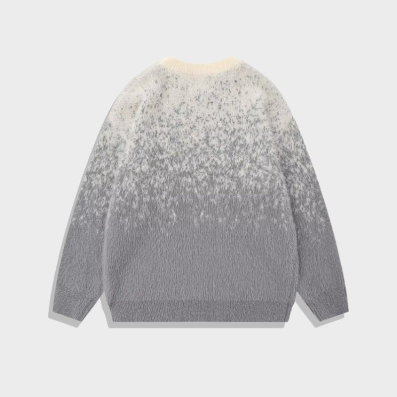 Pull À Col Rond Avec Motif Dégradé Pour Femme Et Homme | Idéal Pour Usage Quotidien