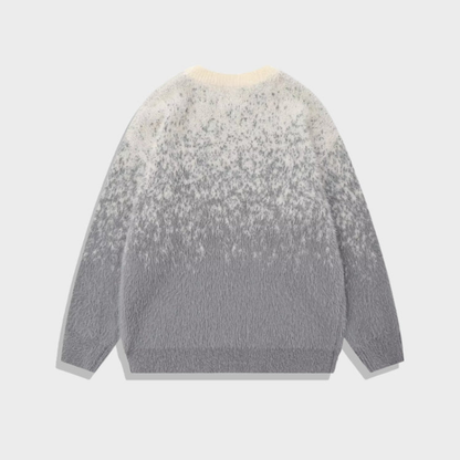 Pull À Col Rond Avec Motif Dégradé Pour Femme Et Homme | Idéal Pour Usage Quotidien