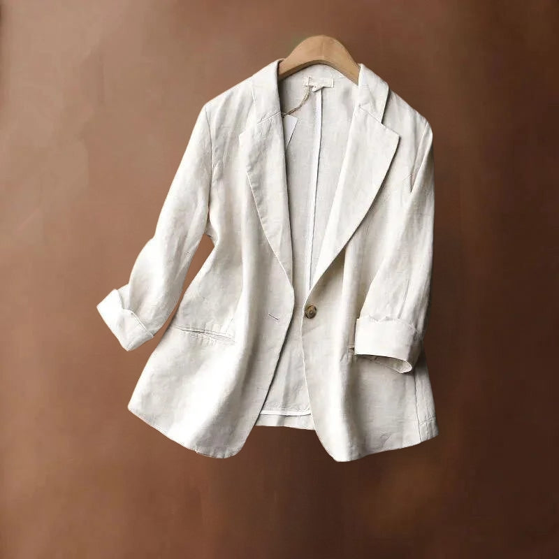 Blazer Avec Fermeture À Bouton Unique Et Manches Retroussées Pour Homme | Idéal pour un Usage Quotidien