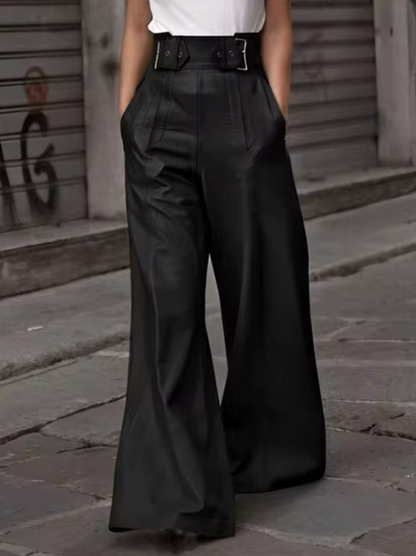 Pantalon Large à Taille Haute pour Femme | Idéal pour l’Automne et l’Hiver